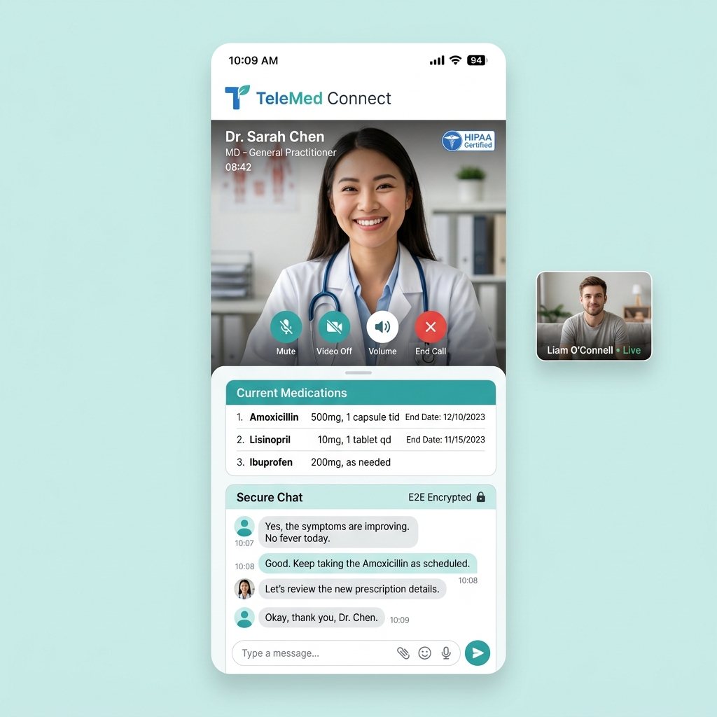 CareConnect Telemedicine App UI